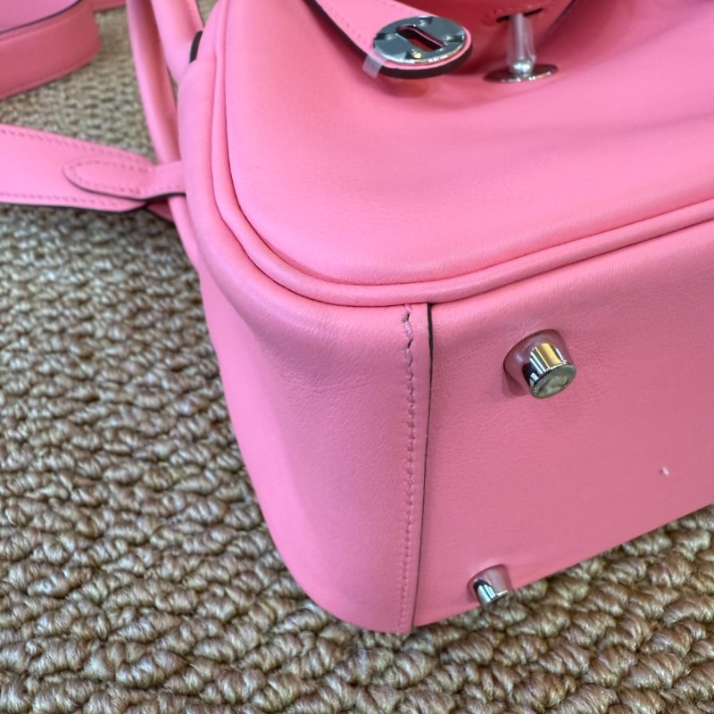 HERMES - 8W唇膏粉銀釦Swift牛皮mini lindy-6