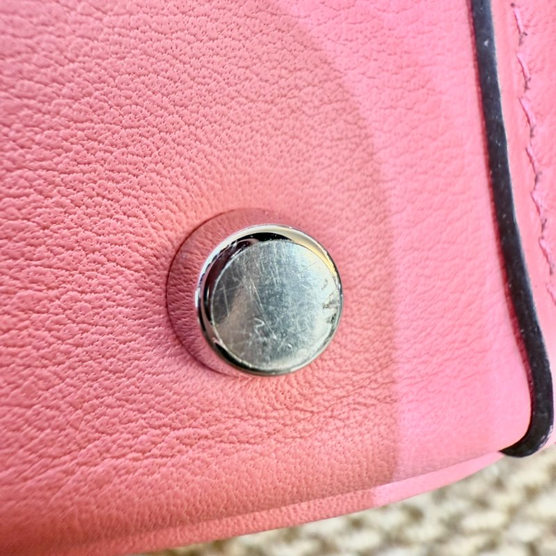 HERMES - 8W唇膏粉銀釦Swift牛皮mini lindy-13