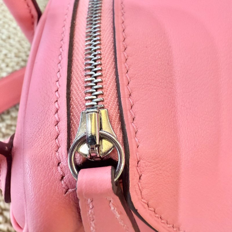 HERMES - 8W唇膏粉銀釦Swift牛皮mini lindy-17