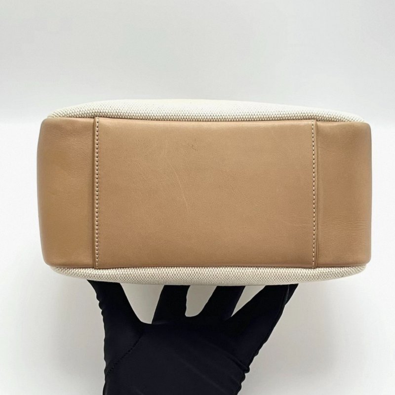 YSL 帆布拼皮金扣hobo肩背腋下子母包 22*22*9 98新配件塵袋-5