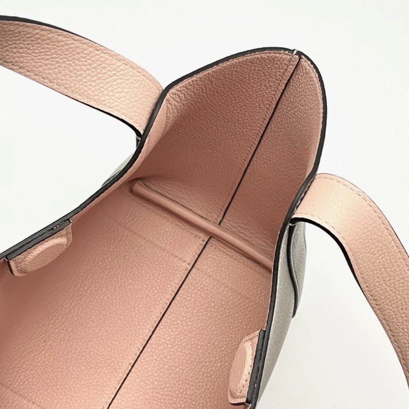 MOYNAT 荔枝紋牛皮手提菜籃子包19*18*13 98新配件塵袋購證-4