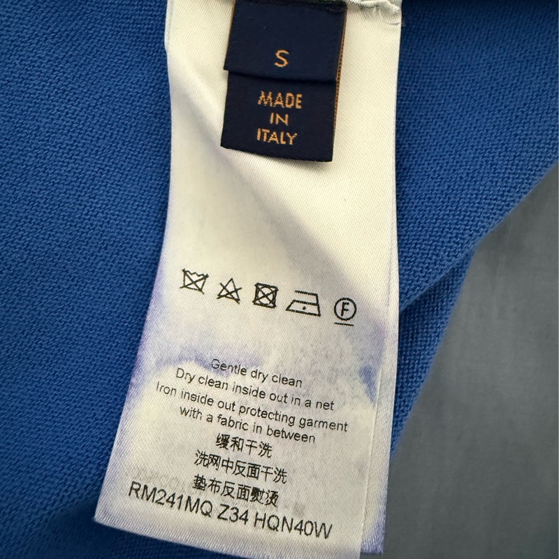Louis Vuitton blue monogram sleeve T shirt S T恤-4