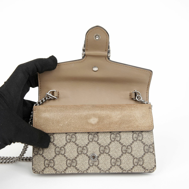 GUCCI Dionysus 超迷你鏈條單肩斜背包 476432-7