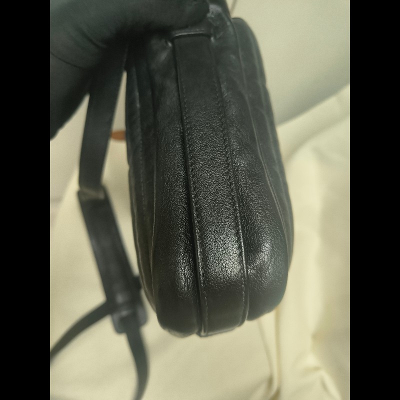 【8成新】㊣✨YSL✨(附防塵袋)SAINT LAURENT 聖羅蘭 黑色 山形紋 烤漆 相機包 文件包 電腦包 通勤包/二手精品/保證正品🌳二手樹屋🌳-20