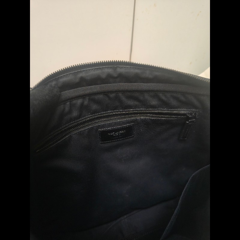 【8成新】㊣✨YSL✨(附防塵袋)SAINT LAURENT 聖羅蘭 黑色 山形紋 烤漆 相機包 文件包 電腦包 通勤包/二手精品/保證正品🌳二手樹屋🌳-41