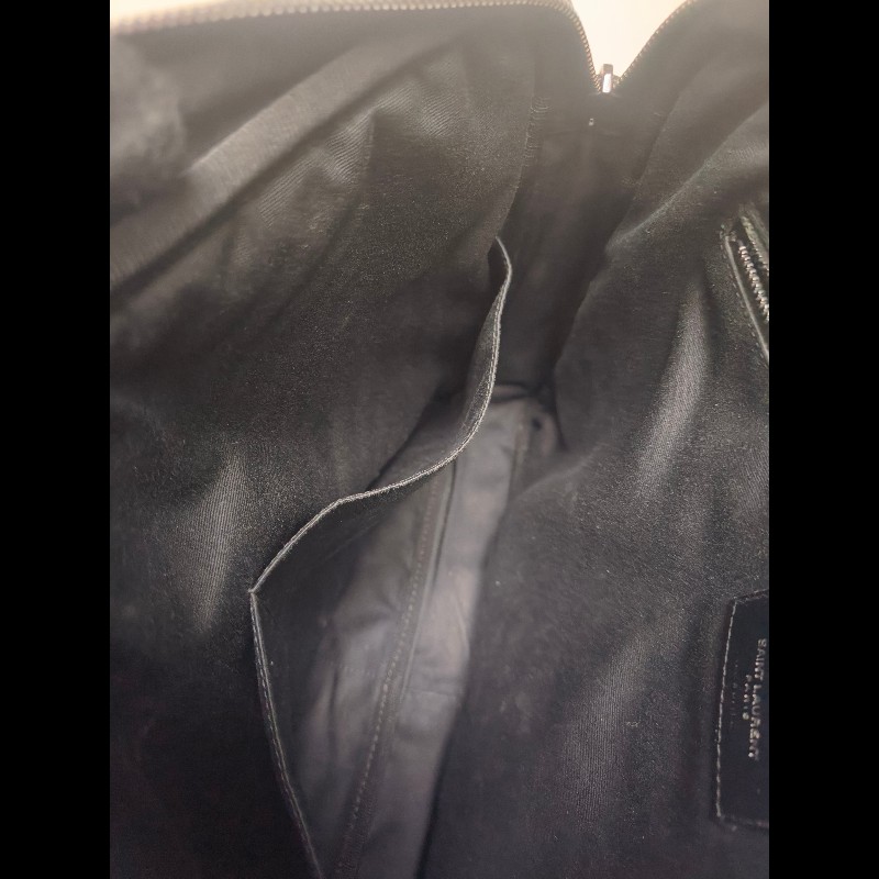【8成新】㊣✨YSL✨(附防塵袋)SAINT LAURENT 聖羅蘭 黑色 山形紋 烤漆 相機包 文件包 電腦包 通勤包/二手精品/保證正品🌳二手樹屋🌳-45