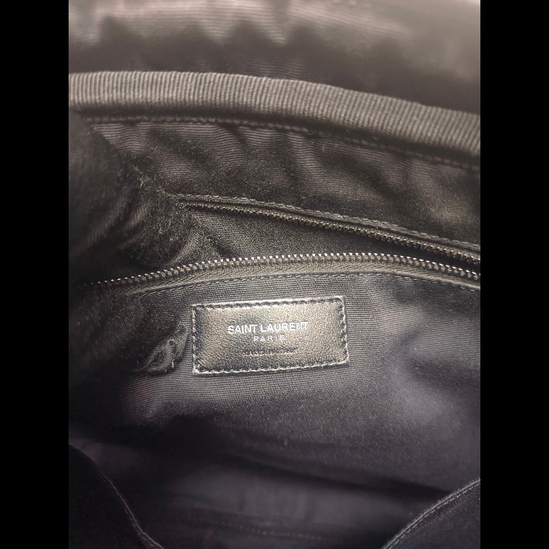 【8成新】㊣✨YSL✨(附防塵袋)SAINT LAURENT 聖羅蘭 黑色 山形紋 烤漆 相機包 文件包 電腦包 通勤包/二手精品/保證正品🌳二手樹屋🌳-46