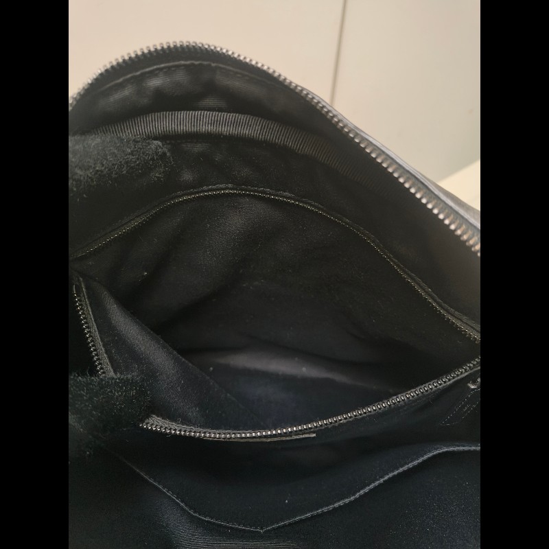 【8成新】㊣✨YSL✨(附防塵袋)SAINT LAURENT 聖羅蘭 黑色 山形紋 烤漆 相機包 文件包 電腦包 通勤包/二手精品/保證正品🌳二手樹屋🌳-48