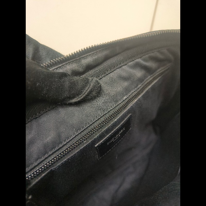 【8成新】㊣✨YSL✨(附防塵袋)SAINT LAURENT 聖羅蘭 黑色 山形紋 烤漆 相機包 文件包 電腦包 通勤包/二手精品/保證正品🌳二手樹屋🌳-50