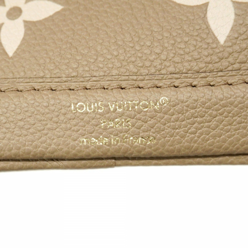 路易威登 Monogram Empreinte 雙色 Nano Noe 手提包 M46291 Tourterelle 灰奶油色 女士兩用包-4