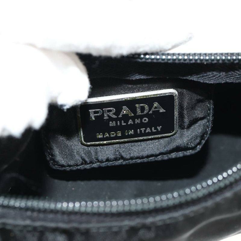 【日本直送】PRADA 尼龍手提包 黑色 銀色 正品 148425-8