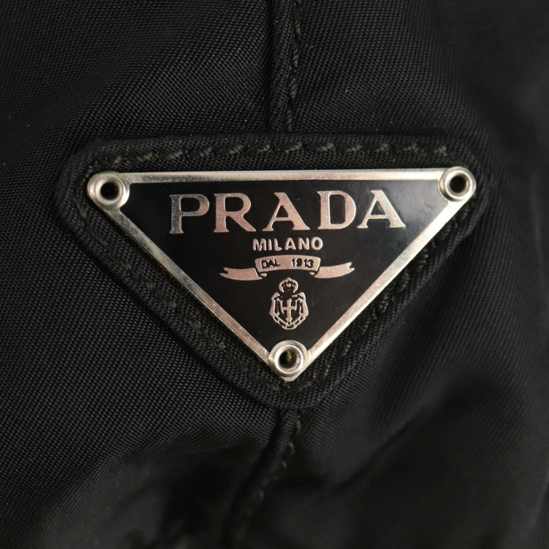 【日本直送】PRADA 尼龍手提包 黑色 銀色 正品 148425-16
