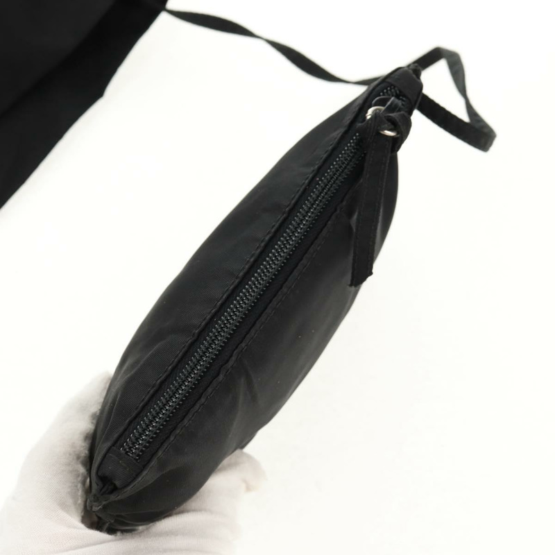 【日本直送】PRADA 尼龍手提包 黑色 銀色 正品 148425-18