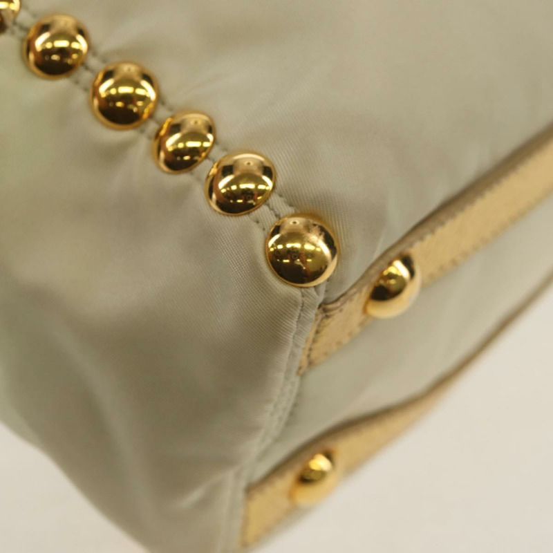 【日本直送】PRADA 尼龍皮革金色手提包 正品 152398A-14