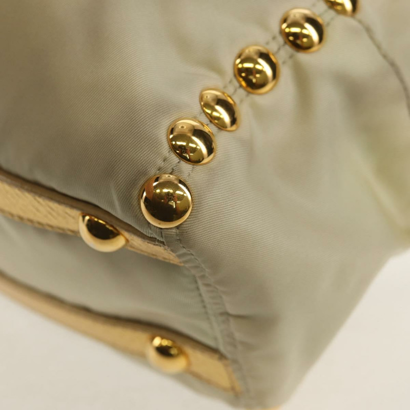 【日本直送】PRADA 尼龍皮革金色手提包 正品 152398A-15