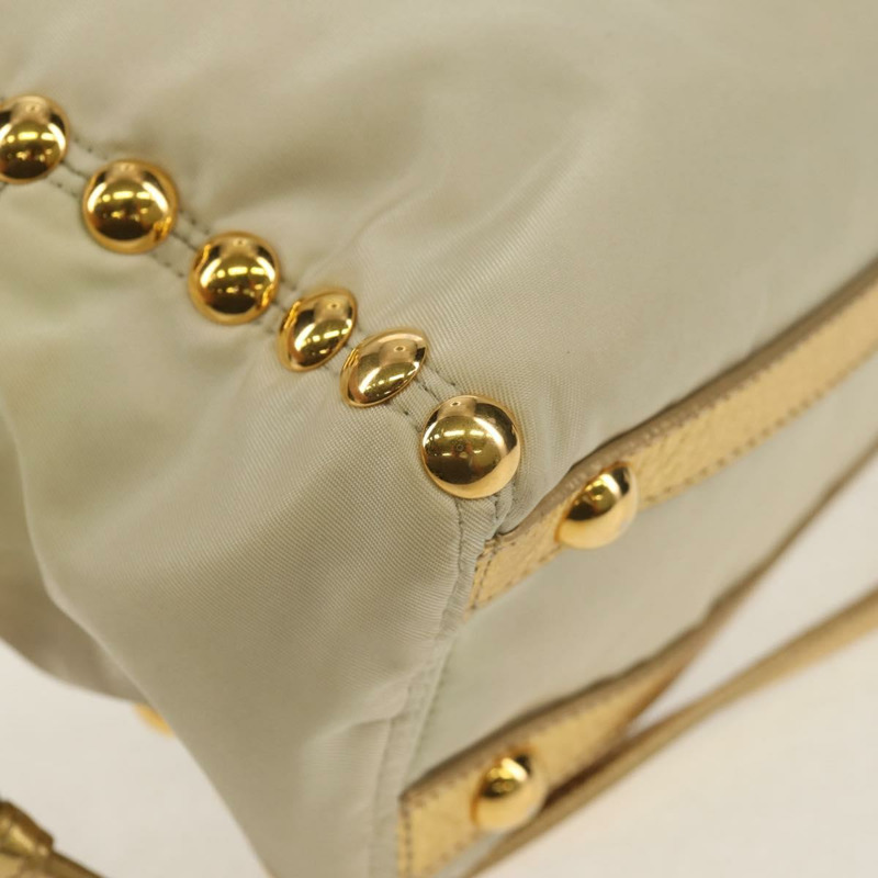 【日本直送】PRADA 尼龍皮革金色手提包 正品 152398A-16