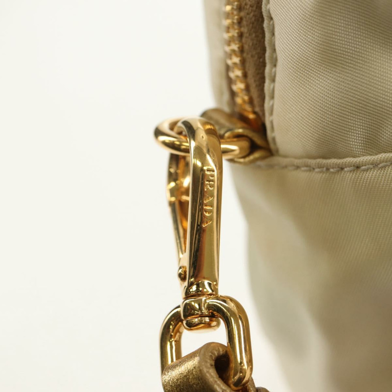 【日本直送】PRADA 尼龍皮革金色手提包 正品 152398A-19
