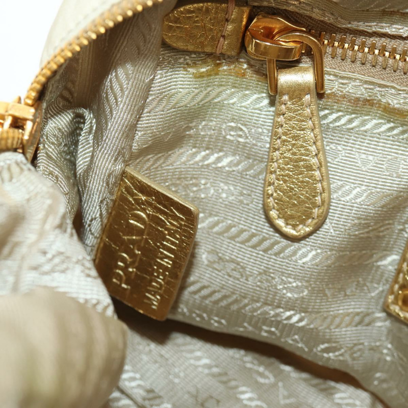 【日本直送】PRADA 尼龍皮革金色手提包 正品 152398A-24