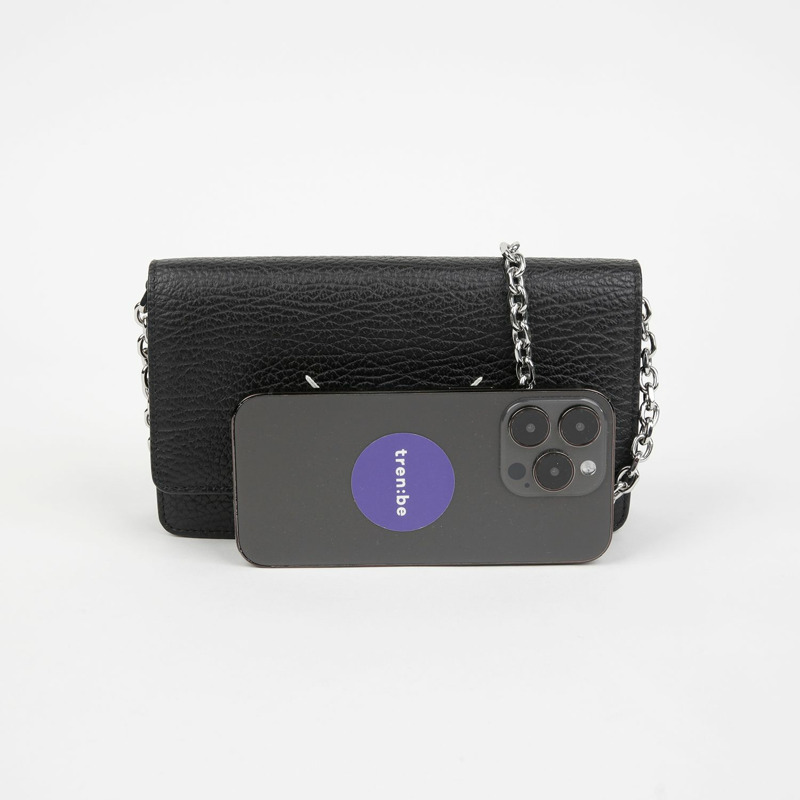 MAISON MARGIELA SA3UI0008 縫線鏈條皮夾斜背包-4