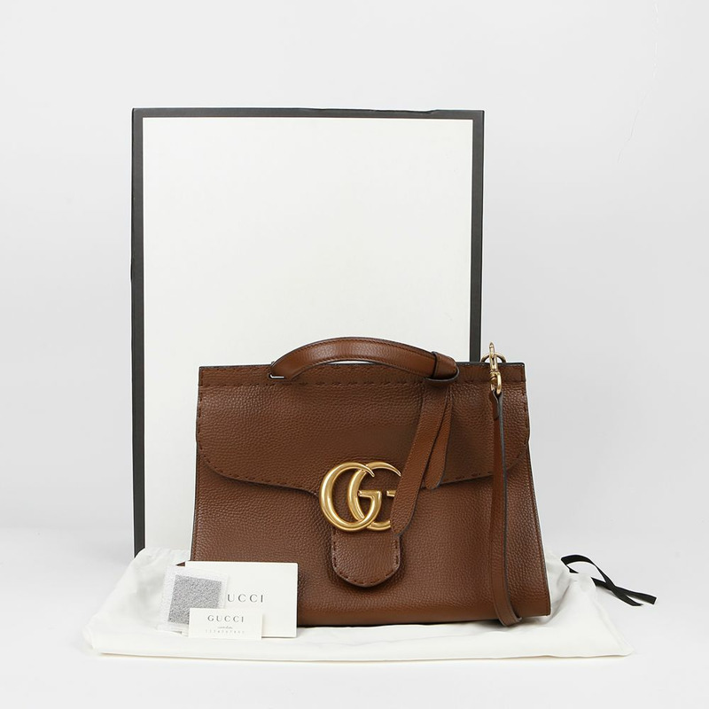 GUCCI 421890 GG Marmont 小號手提單肩包-0