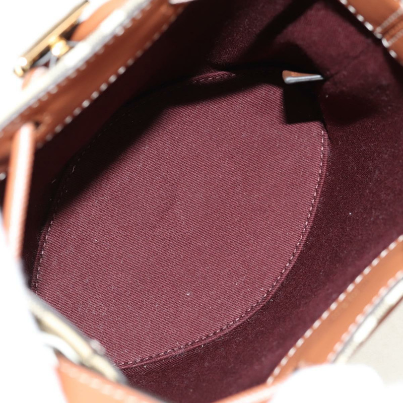 【日本直送】BURBERRY Nova 格紋肩背包 PVC 米色 金色 正品 147574M-9