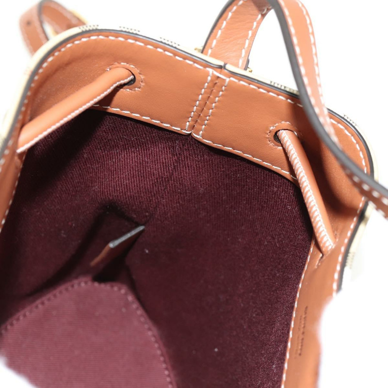 【日本直送】BURBERRY Nova 格紋肩背包 PVC 米色 金色 正品 147574M-22