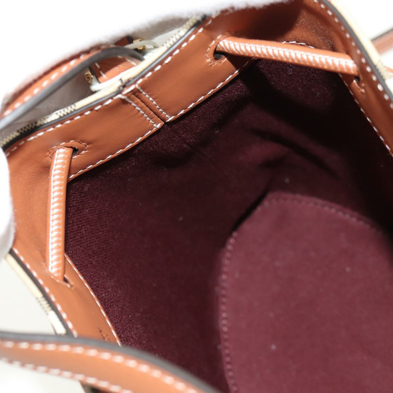 【日本直送】BURBERRY Nova 格紋肩背包 PVC 米色 金色 正品 147574M-23