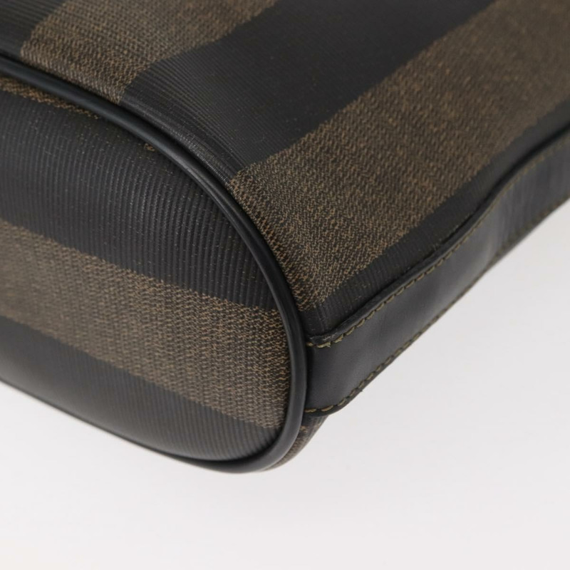 【日本直送】FENDI 胡桃色帆布單肩包 PVC 黑色 棕色 金色 正品 149654-13