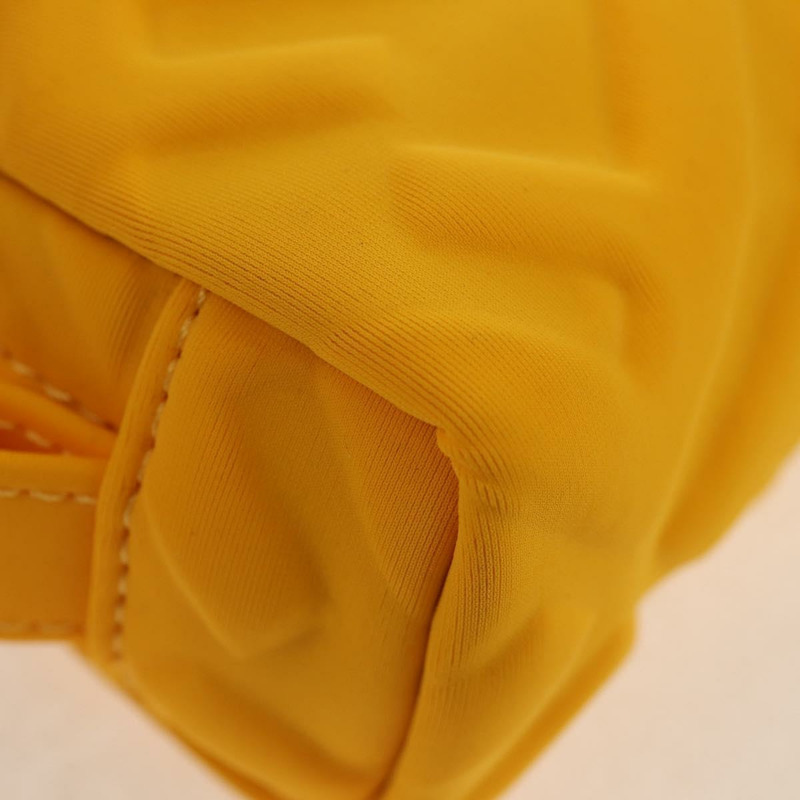 【日本直送】FENDI Zucca帆布FF壓花尼龍黃色金色正品手拿包 150880M-6