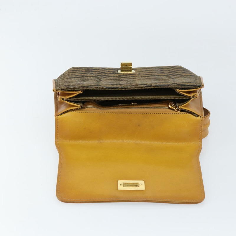 【日本直送】FENDI 帆布肩背包 金棕色 正品 ep11802-9