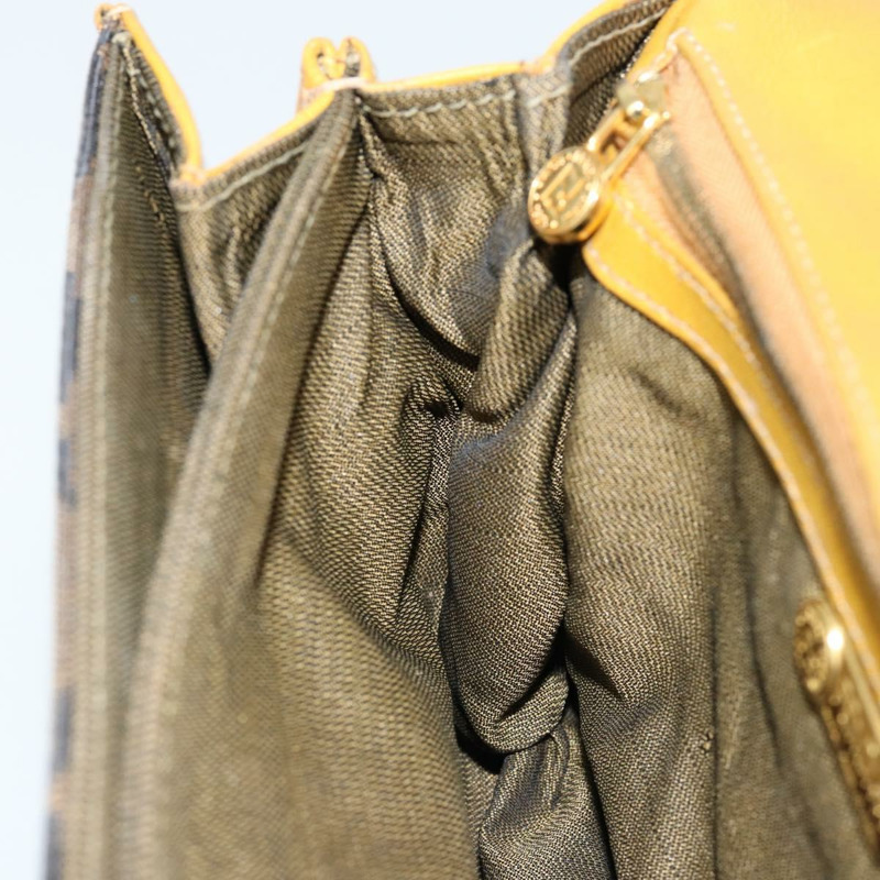 【日本直送】FENDI 帆布肩背包 金棕色 正品 ep11802-20