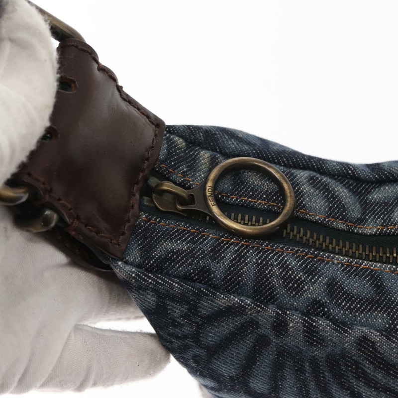 【日本直送】FENDI帆布肩背包 海軍藍 正品 134355-8