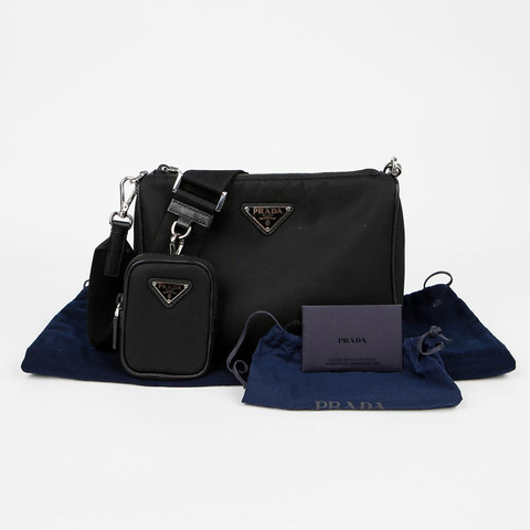 PRADA 2VH113 三角形標誌多功能單肩斜背包