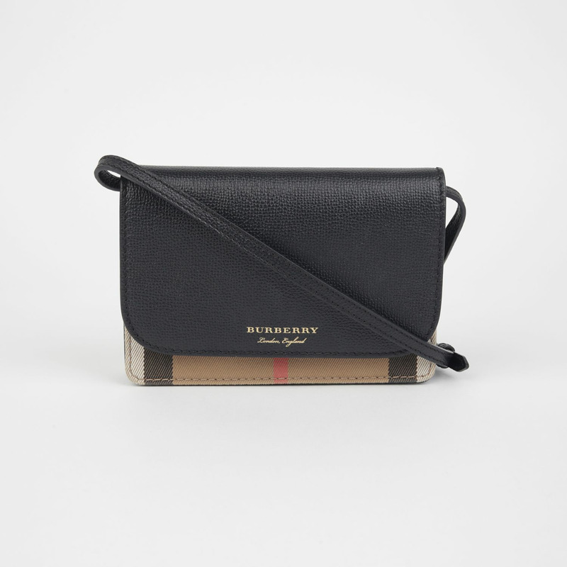 BURBERRY 8046316 新罕布夏格紋單肩斜背包-1