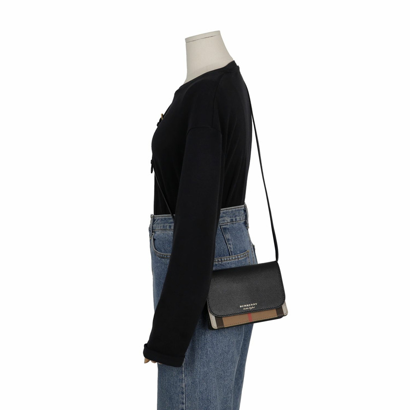 BURBERRY 8046316 新罕布夏格紋單肩斜背包-9