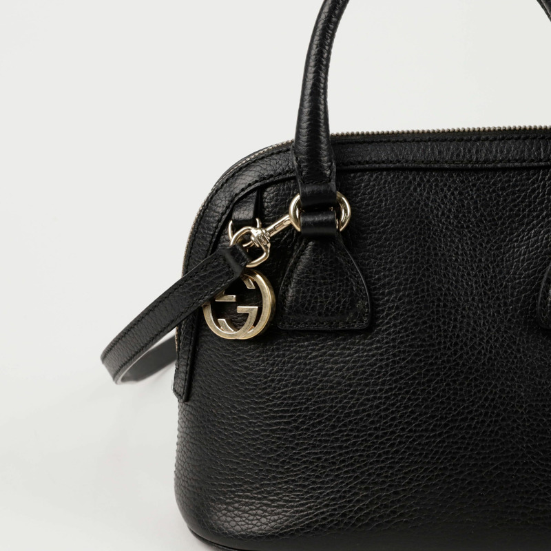 GUCCI 圓頂迷你手提單肩包 449661-1