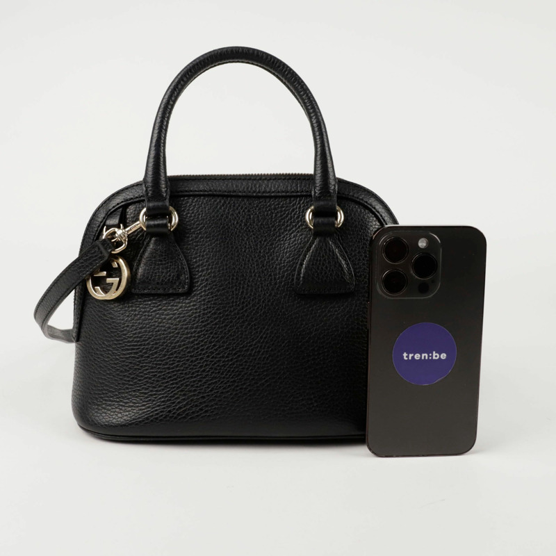 GUCCI 圓頂迷你手提單肩包 449661-8