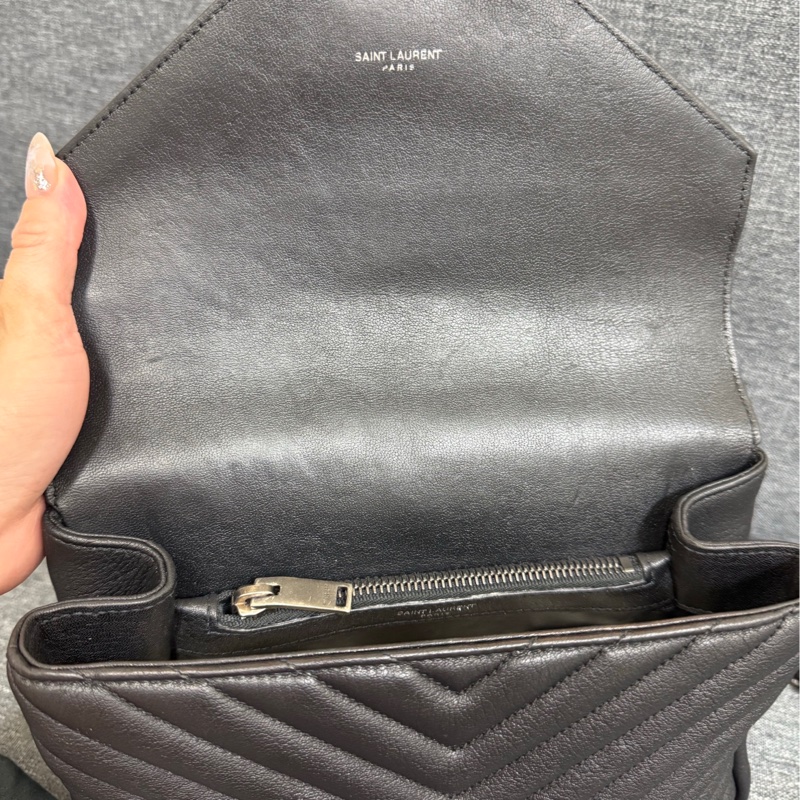 YSL學院包-黑/銀-2