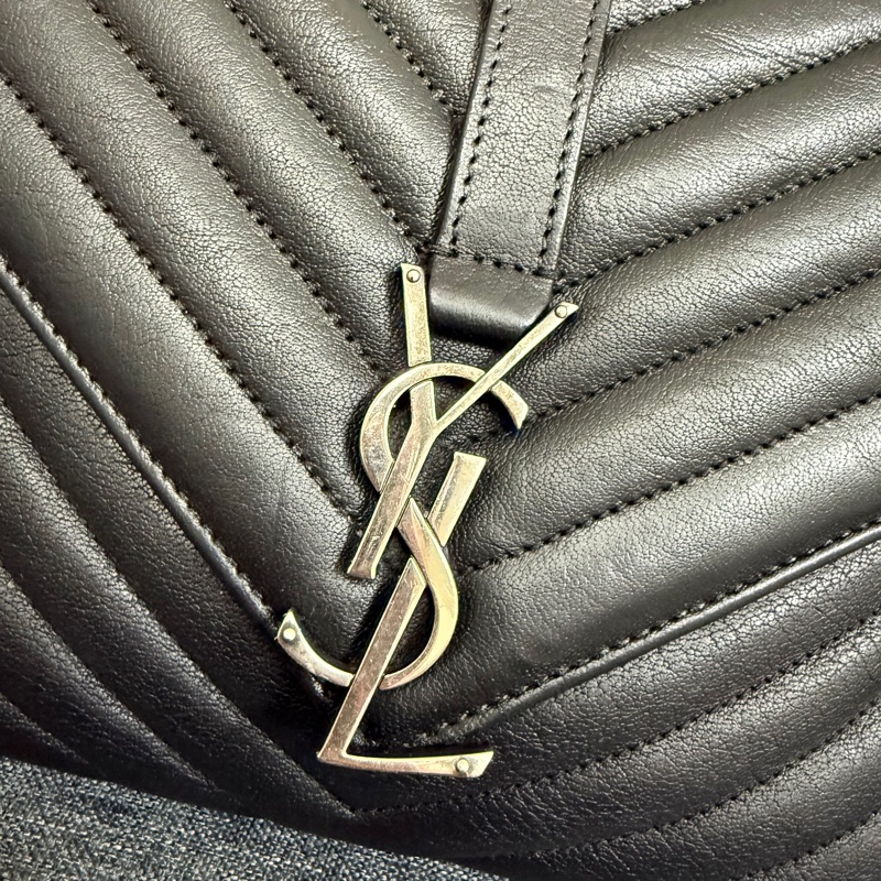 YSL學院包-黑/銀-3