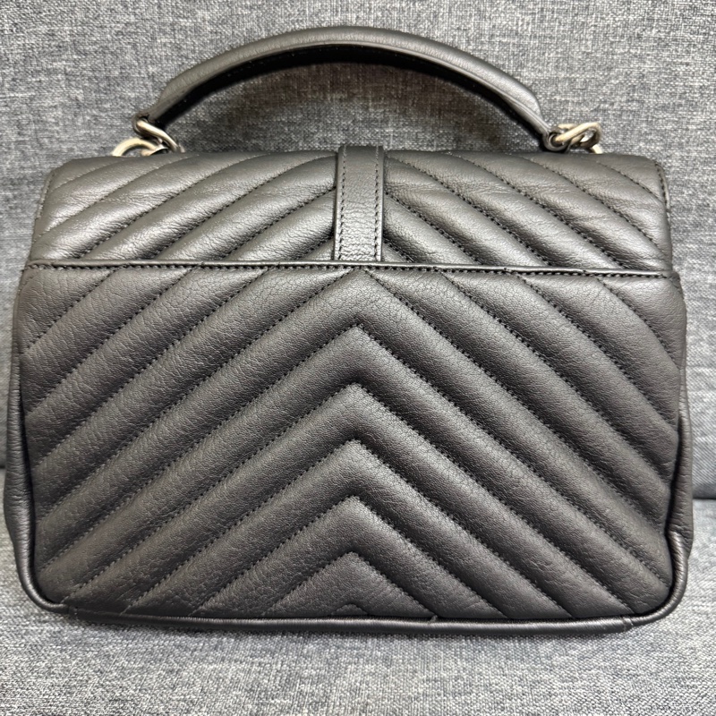 YSL學院包-黑/銀-11