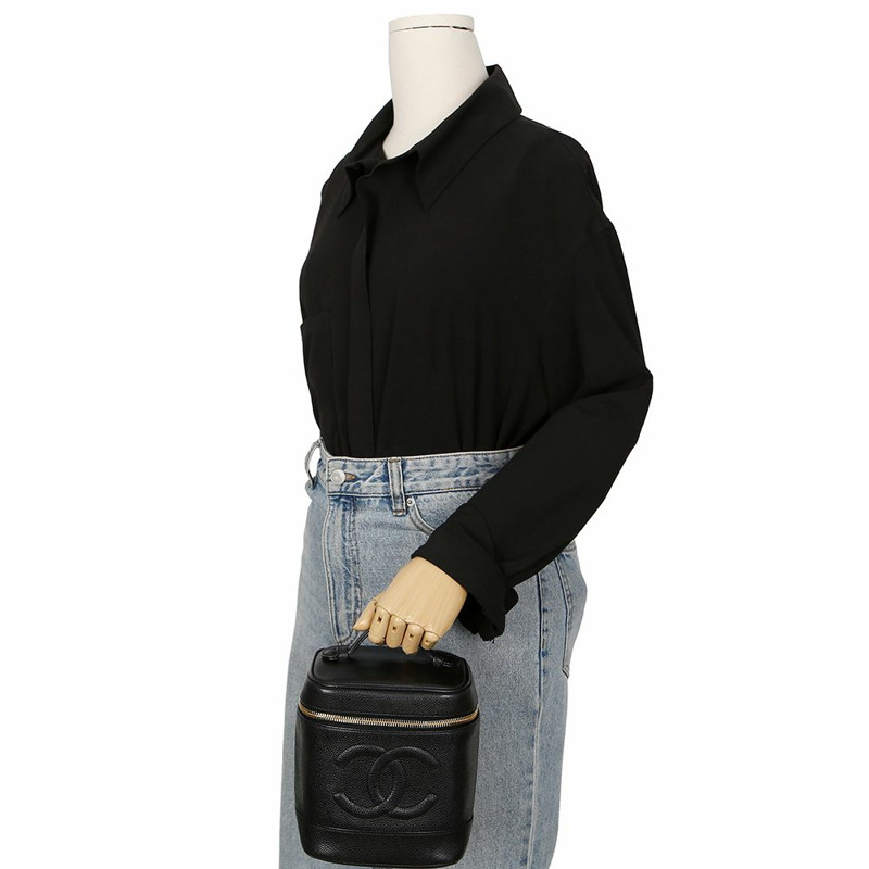 CHANEL 魚子醬化妝包手提袋 A01998-11