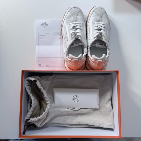 Hermes jet小白鞋37號 二手