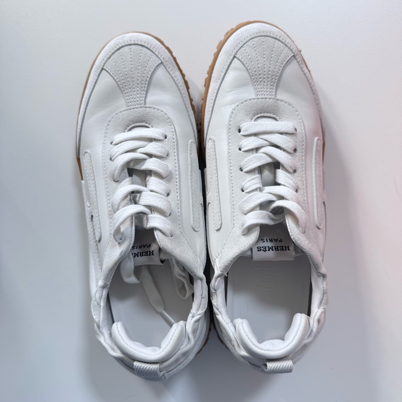 Hermes jet小白鞋37號 二手-2