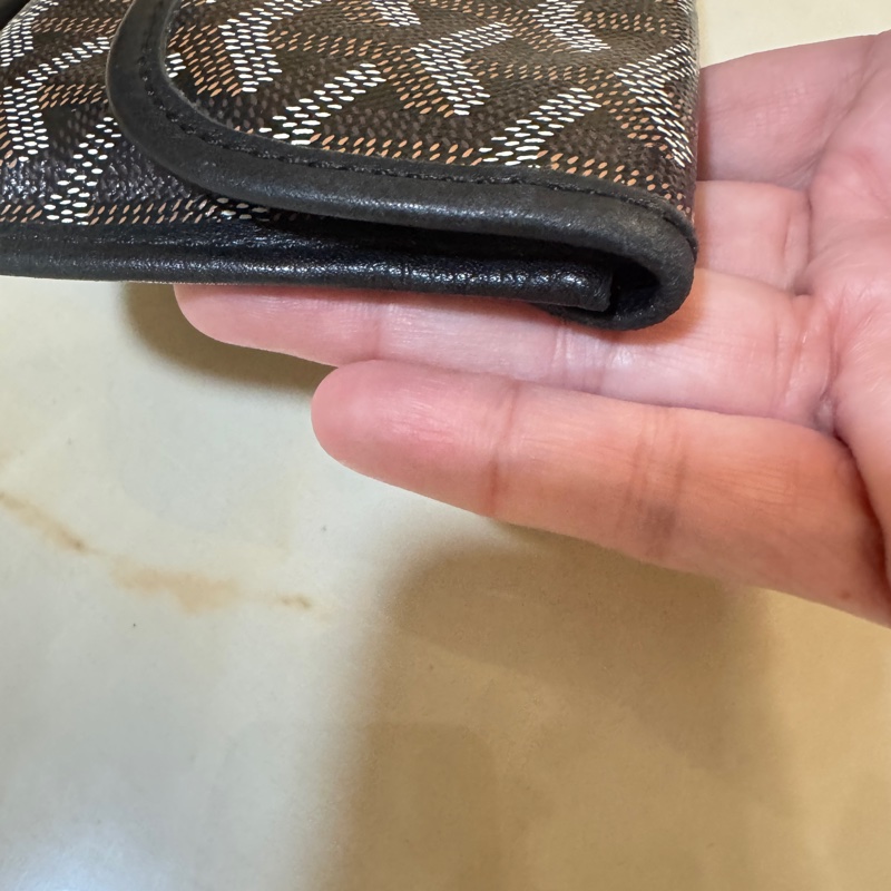 Goyard 黑色翻蓋長夾錢包-5