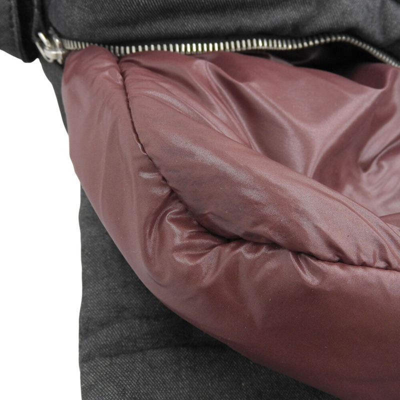 香奈兒 Coco Mark 單背包 A48616,14 號,帆布,灰色-7