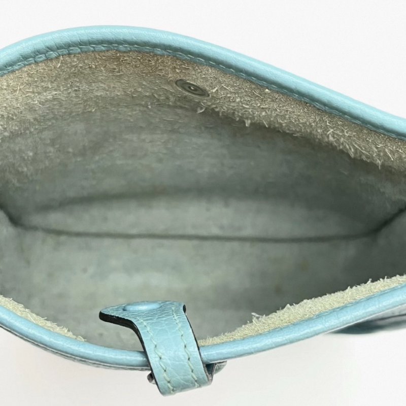 HERMES 湖水綠銀扣伊芙琳mini肩背斜背包17*18*5 98新配件塵袋-4