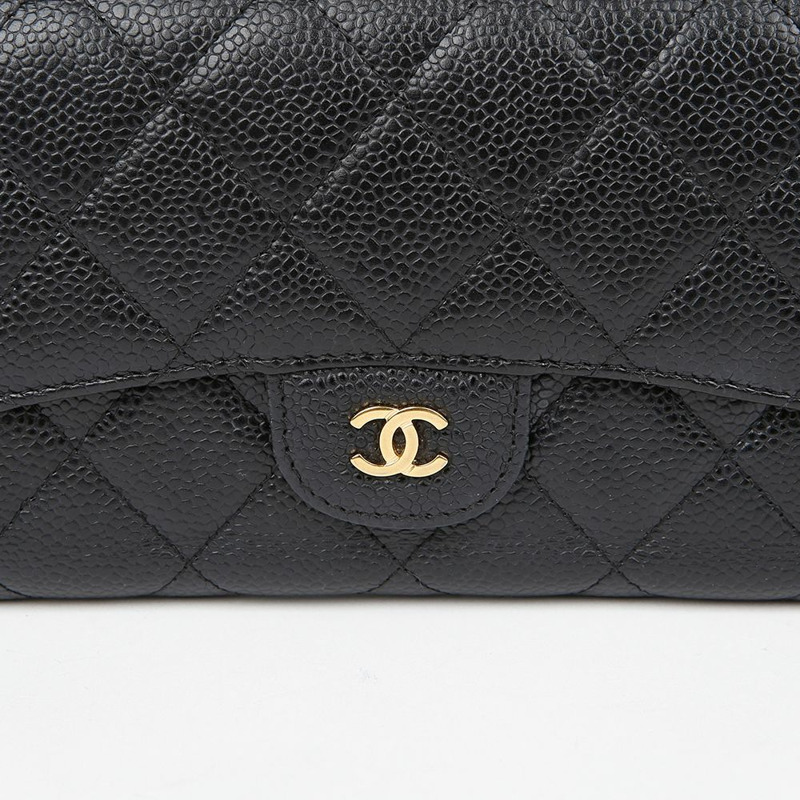 CHANEL A31506 魚子醬經典長皮夾-2