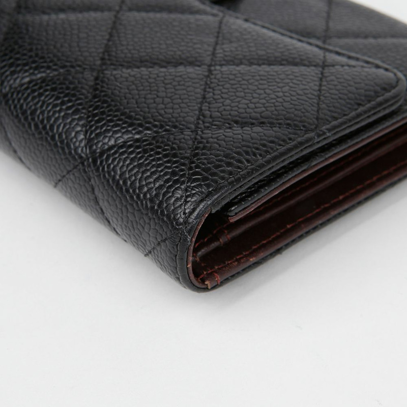 CHANEL A31506 魚子醬經典長皮夾-7