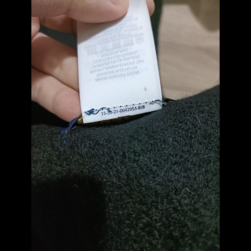 Polo Ralph Lauren RL 黑灰 大格子 羊毛 圍巾-7