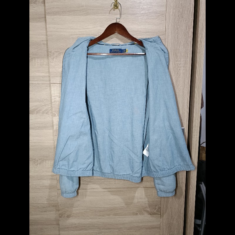 Polo Ralph Lauren RL 淺色 丹寧 牛仔 連帽外套 男L-5